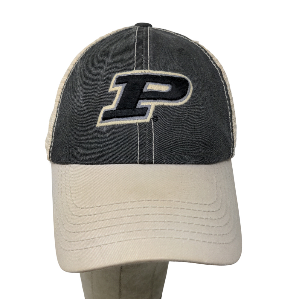 Top of the World Men's Snapback Mesh Back Purdue Boilermakers Hat Tan Gray